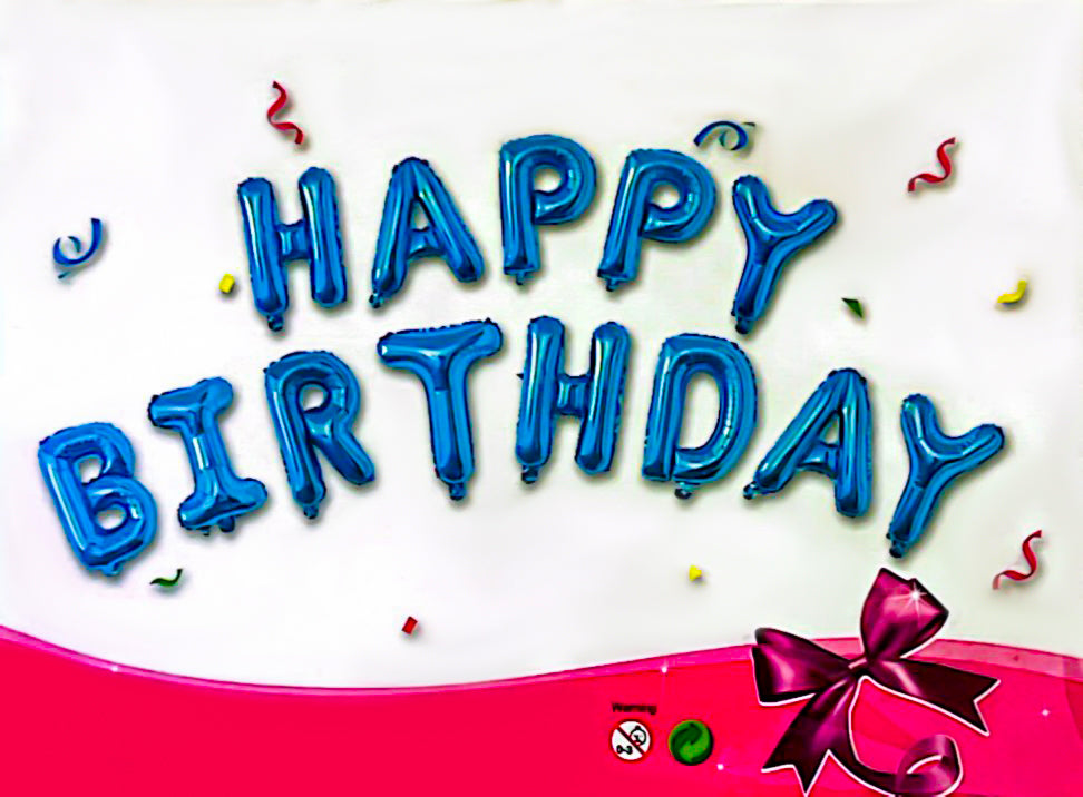 Happy Birthday Foil Balloons Set
