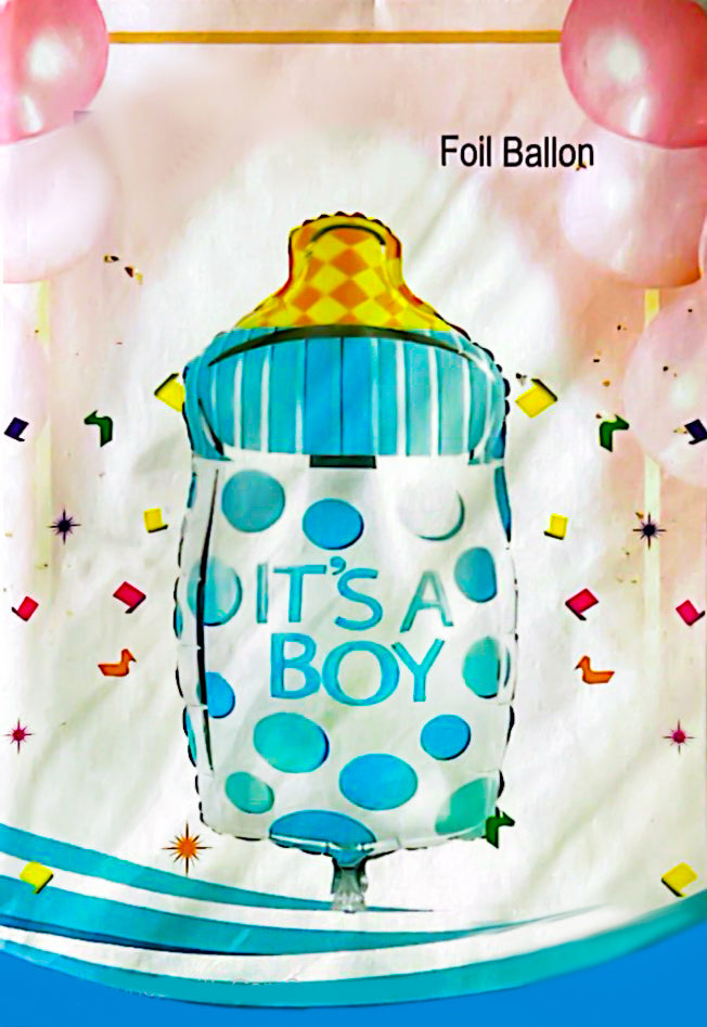 It's a Boy Foil Balloon Feeder