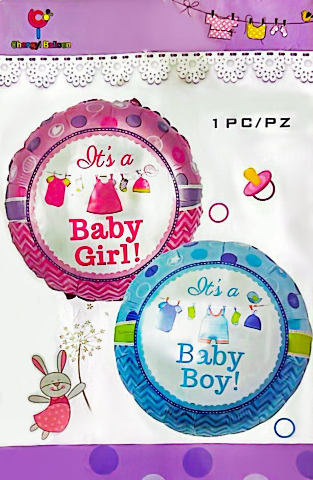 Boy / Girl Round Foil Balloon