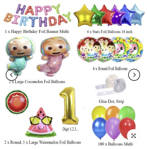Cocomelon Birthday Theme