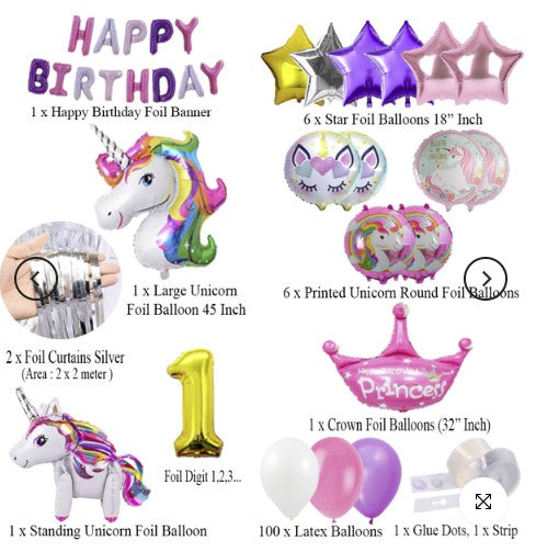 Unicorn Birthday Theme