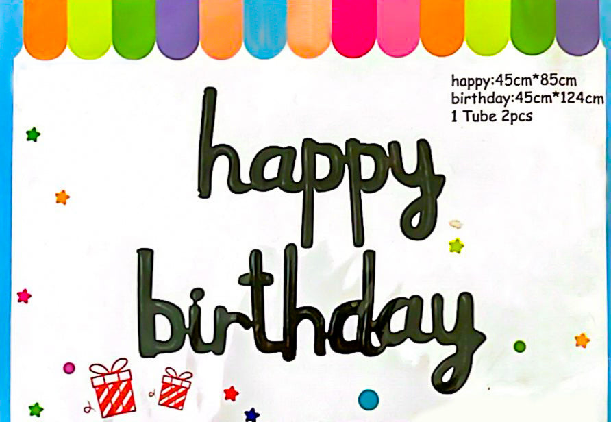 Happy Birthday Foil Balloons Set