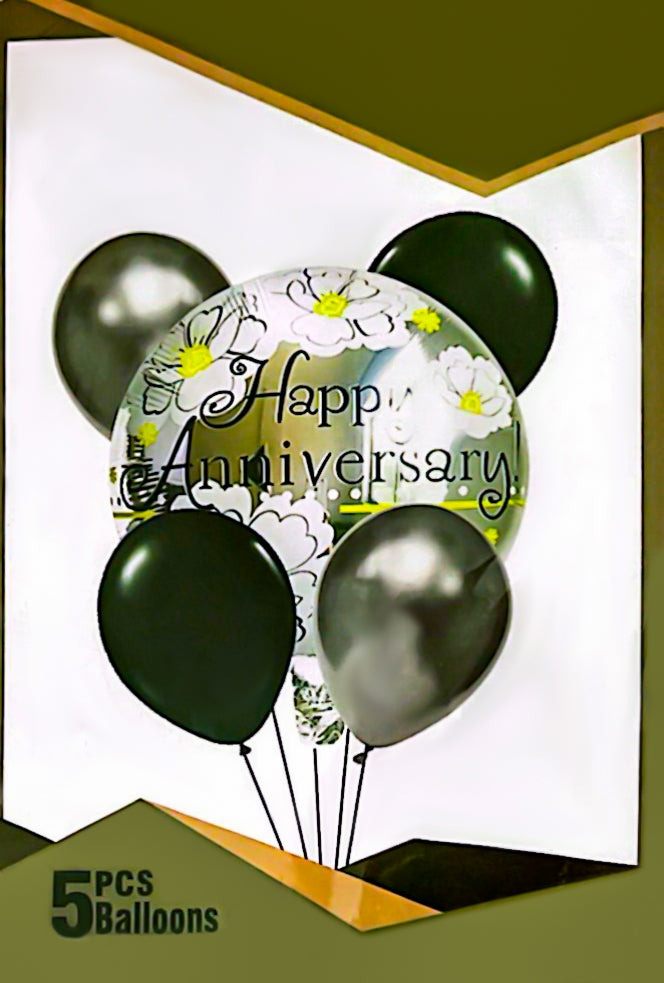 Happy Anniversary Foil Bolloon (Silver)