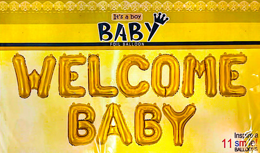 WELCOME BABY (GOLDEN)