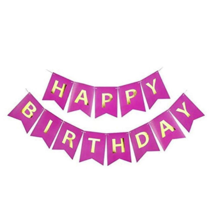 Happy Birthday Card Bunting Banner