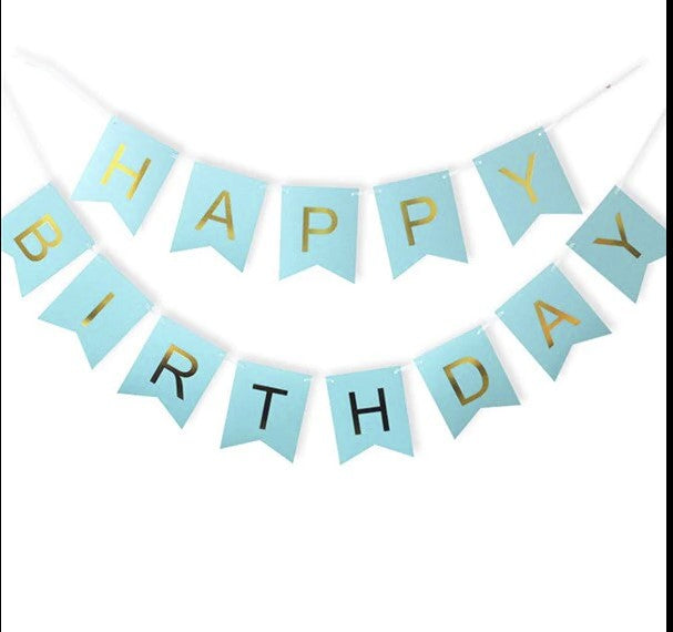 Happy Birthday Card Bunting Banner