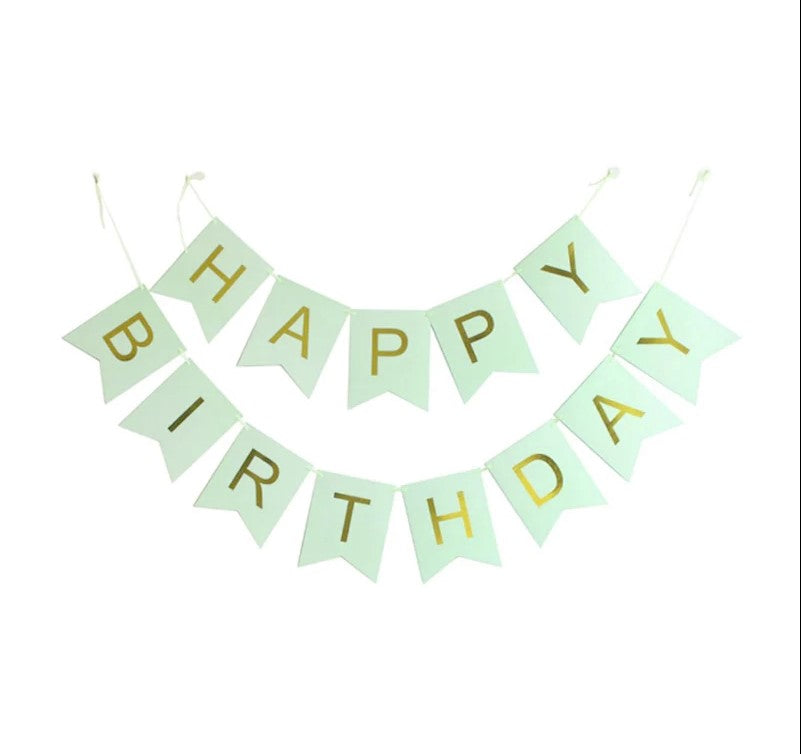 Happy Birthday Card Bunting Banner