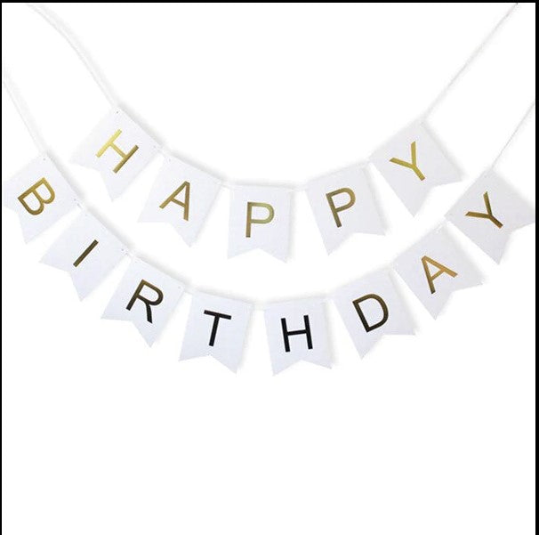 Happy Birthday Card Bunting Banner